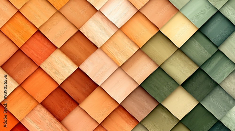 Wooden Tile Pattern. Wooden Tile Pattern.