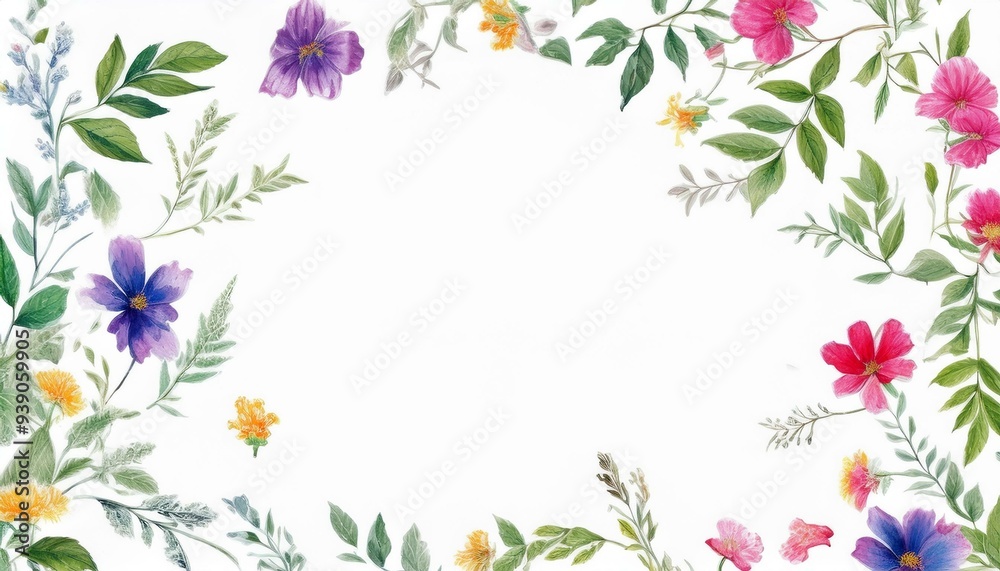 Obraz premium background with flowers