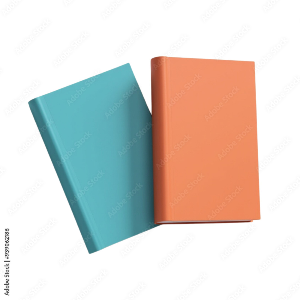 3d Stack of Closed Books on Isolated transparent background png. generated with AI 3d Stack of Closed Books on Isolated transparent background png. generated with AI