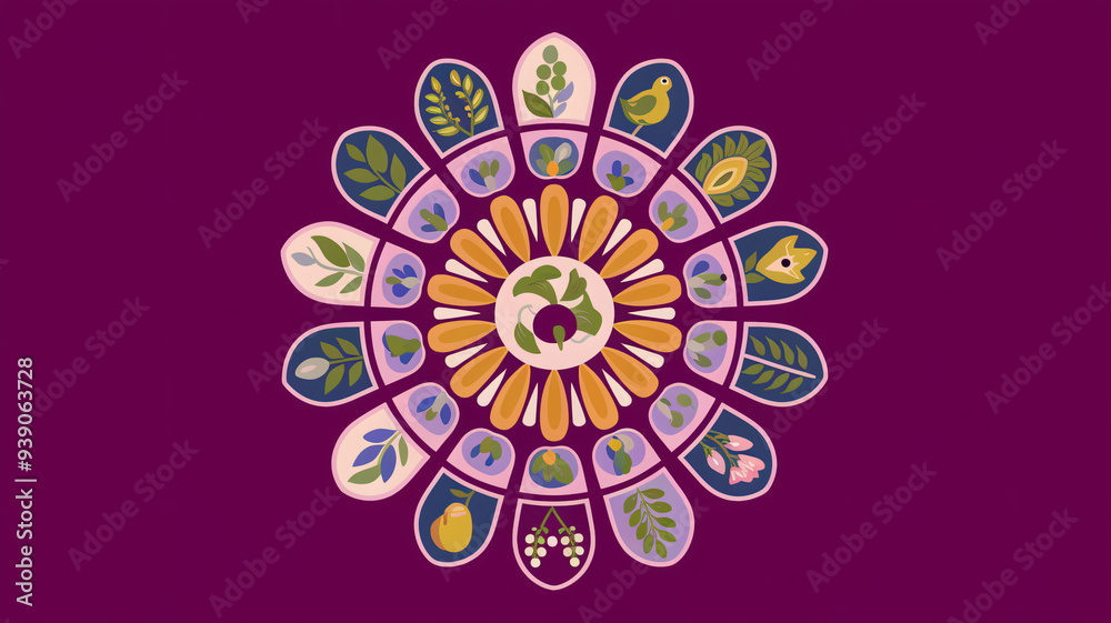 Elegant Thai Motif, Decorative Patterns, Golden Details, Minimalist Design Elegant Thai Motif, Decorative Patterns, Golden Details, Minimalist Design