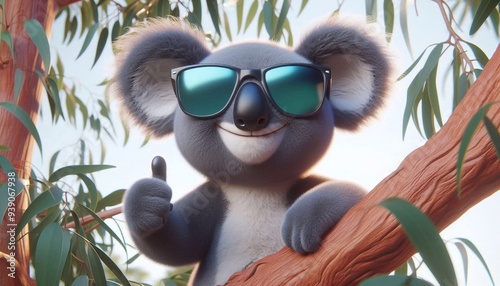 Fröhlicher Koala Bär photo