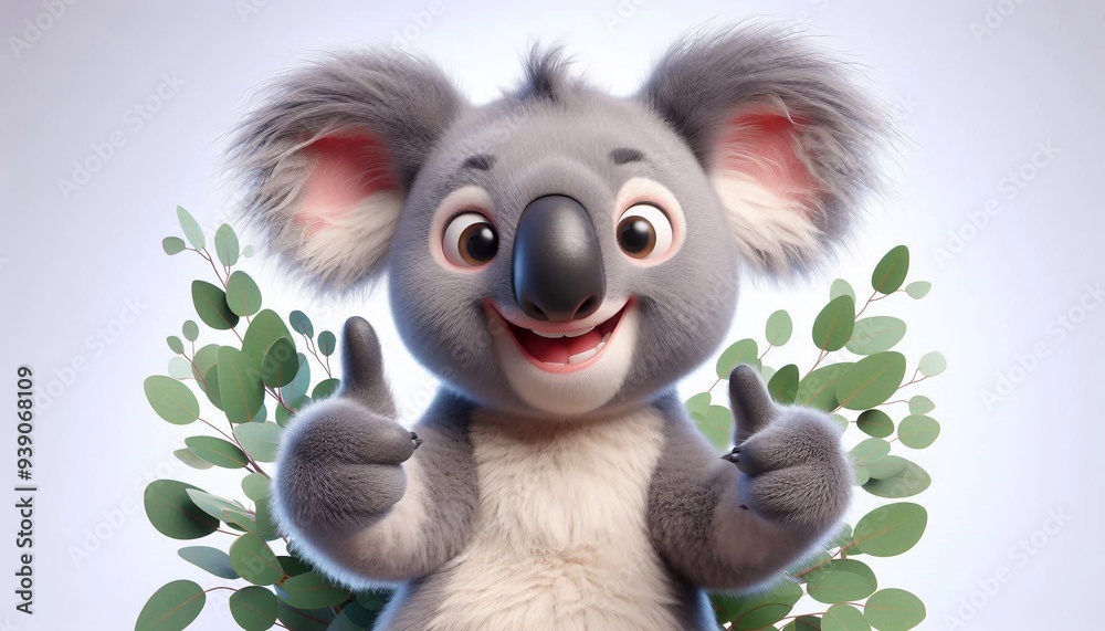 Fröhlicher Koala Bär Fröhlicher Koala Bär