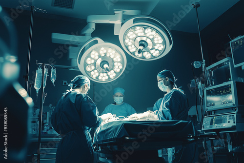 surgeon room. Doctors in hospital.