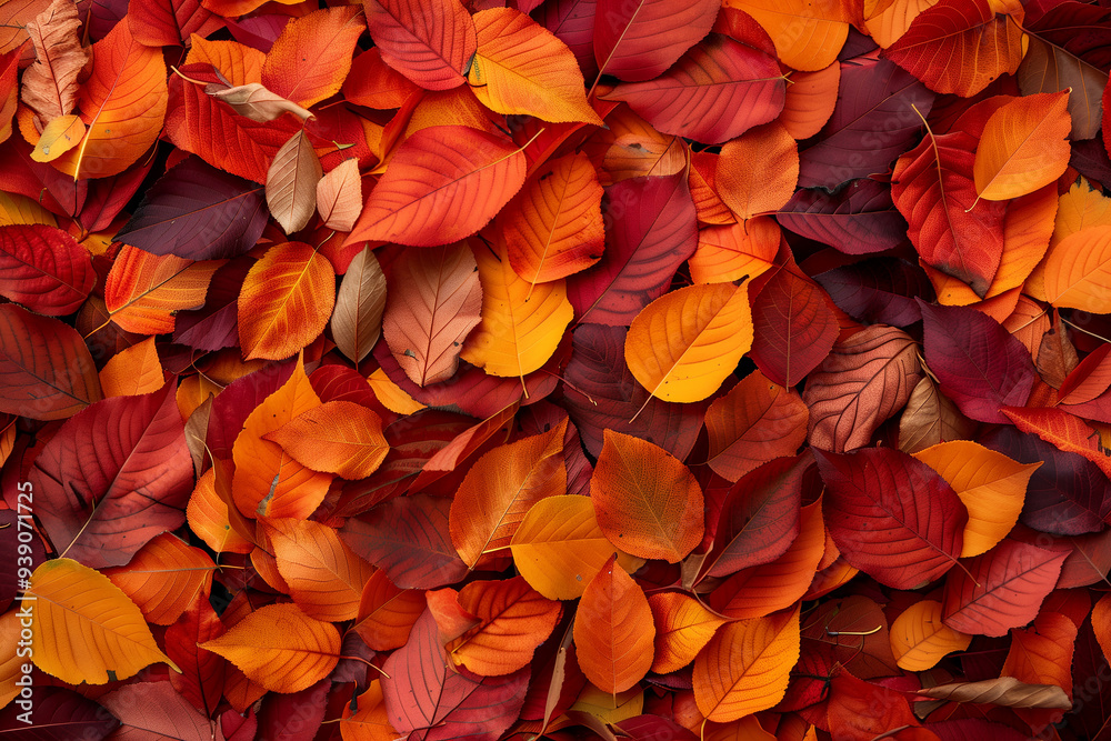 Autumn Leaves on Dark Asphalt Autumn Leaves on Dark Asphalt