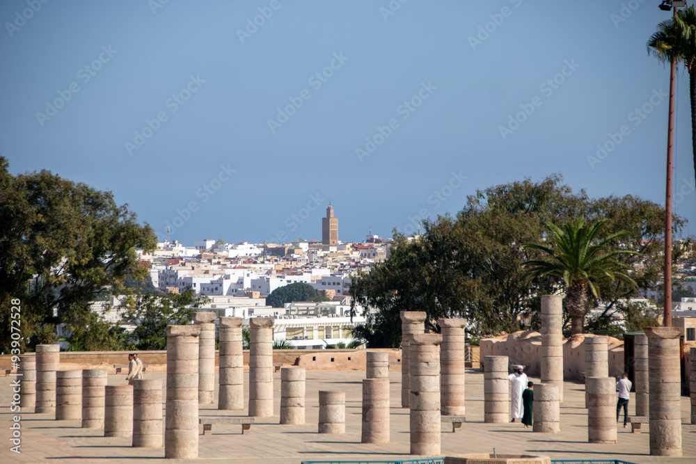 view of Rabat from Hassan tower
