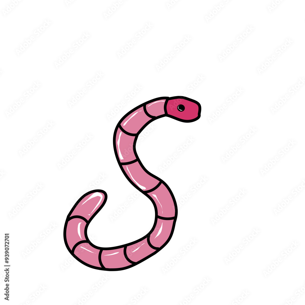 Fototapeta premium illustration of a snake