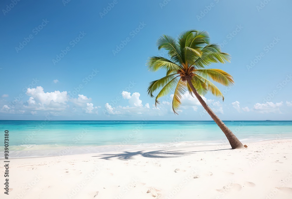 beach with coconut trees beach with coconut trees