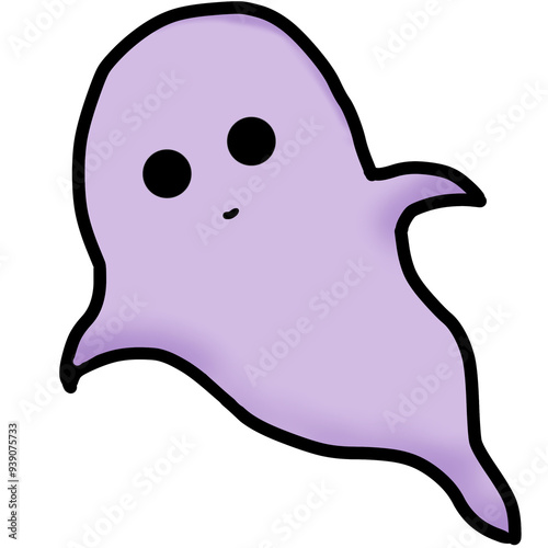 Cute Purple Ghost