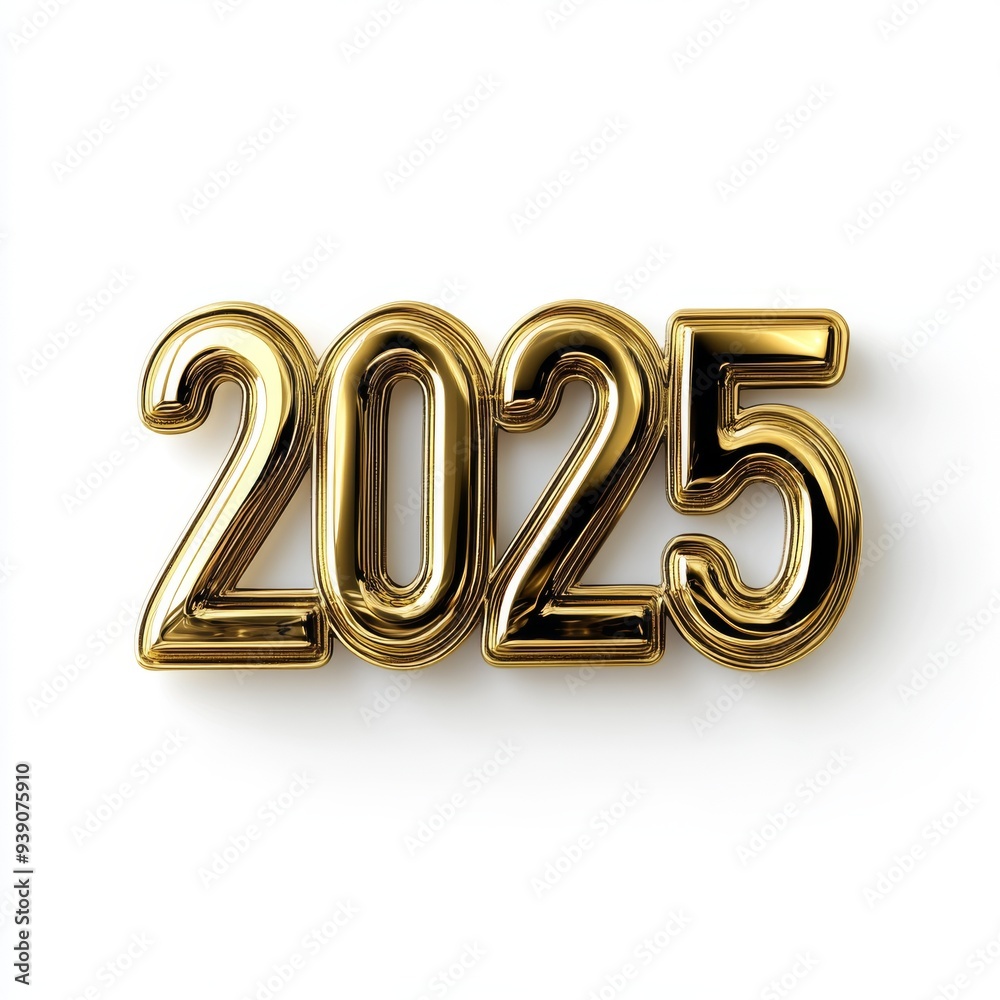 Golden 2025 text New Year's Celebration Golden 2025 text New Year's Celebration