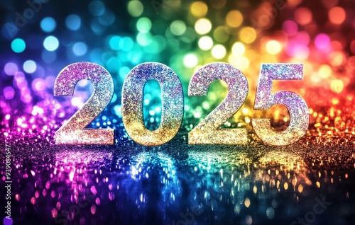 happy new year 2026 text effect