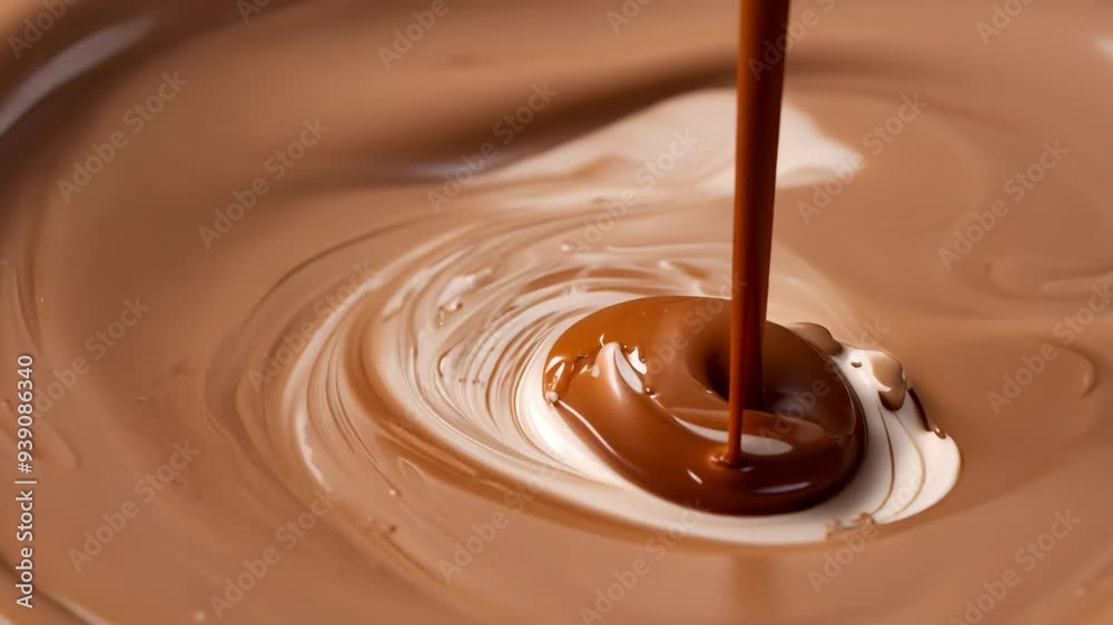 melted chocolate on a white background melted chocolate on a white background