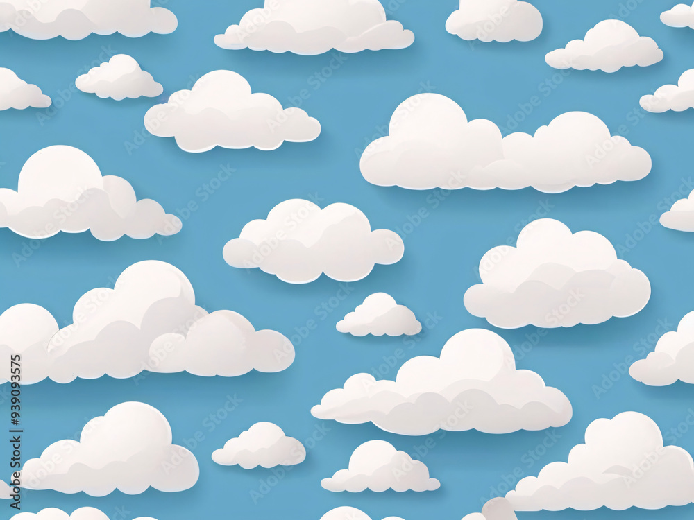 Cloud pattern cartoon sky weather illustration Cloud pattern cartoon sky weather illustration