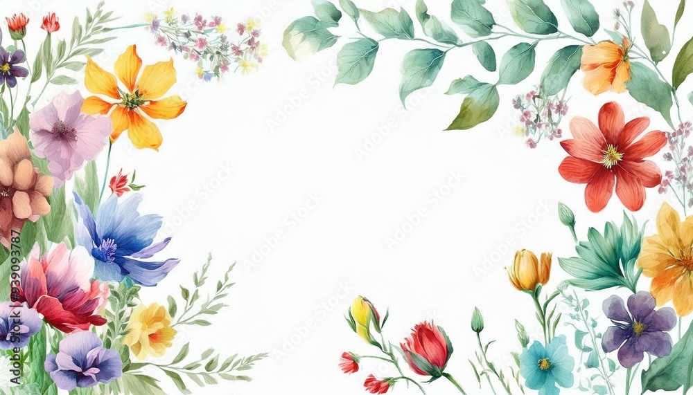 spring flowers frame spring flowers frame