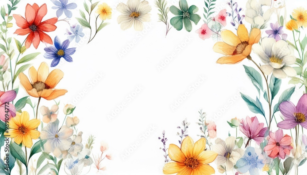 frame with flowers frame with flowers