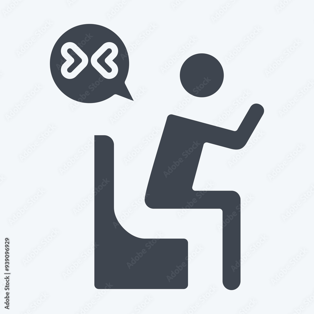 Icon Grief. related to Seath symbol. glyph style. simple illustration Icon Grief. related to Seath symbol. glyph style. simple illustration