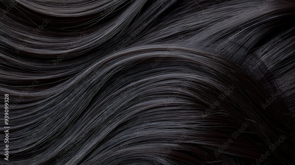 Close-Up Texture of Extra Long Dark Brown Hair: No Face or Head, High-Resolution Photography Close-Up Texture of Extra Long Dark Brown Hair: No Face or Head, High-Resolution Photography