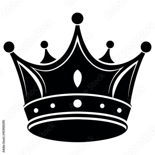 


        Crown set silhouette vector illustration.
