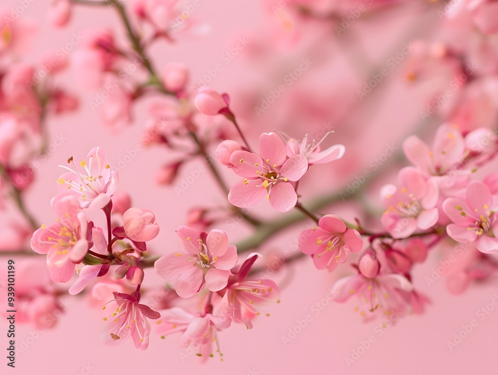 Fototapeta premium pink spring background