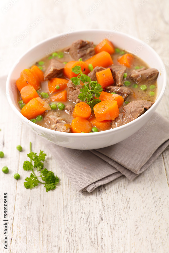 beef stew with carrot and broth beef stew with carrot and broth