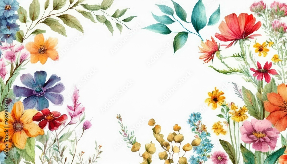Obraz premium spring flowers background