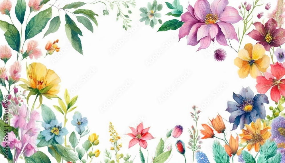 Obraz premium spring flowers background