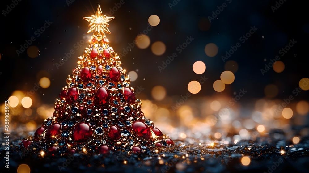A Dazzling Display: The Jewel-Studded Christmas Tree A Dazzling Display: The Jewel-Studded Christmas Tree