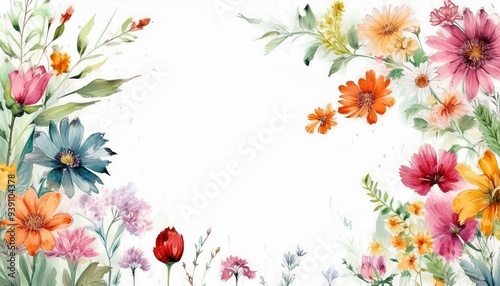 spring flowers background