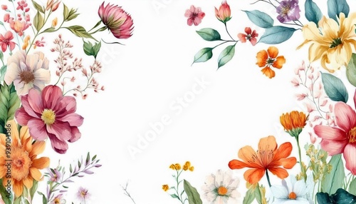 spring flowers background