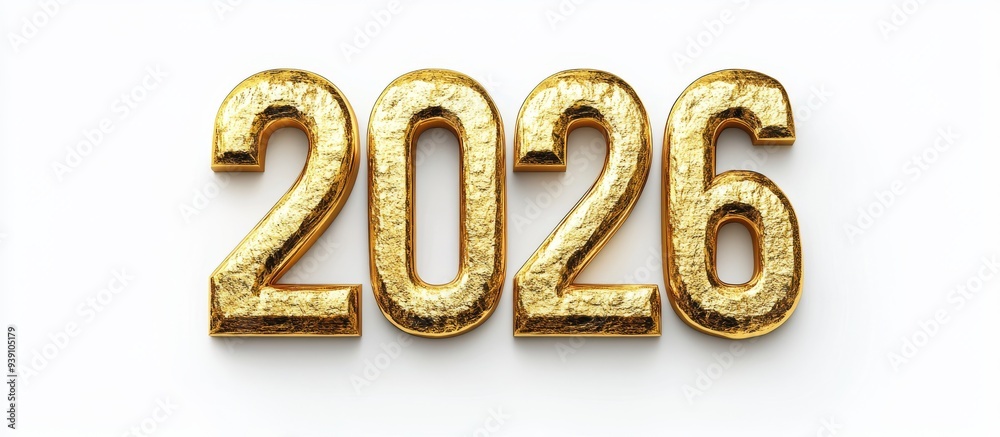 Golden 2026 text New Year's Celebration Golden 2026 text New Year's Celebration