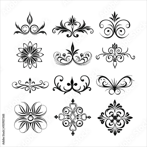 Beautiful Vintage Vector Decorative Elements and Ornaments - Elegant and Timeless Design