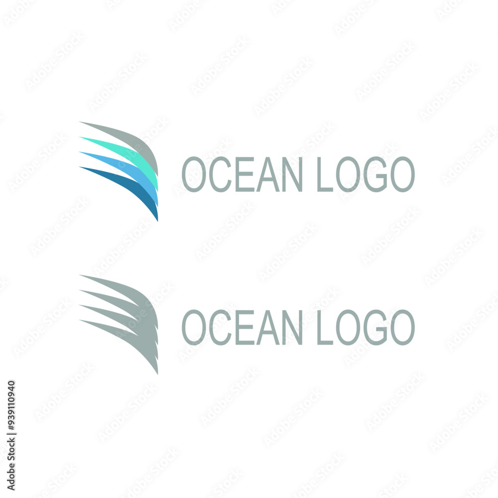 BLUE OCEAN WAVE SIGN SYMBOL LOGO VECTOR ISOLATED ON WHITE BLUE OCEAN WAVE SIGN SYMBOL LOGO VECTOR ISOLATED ON WHITE
