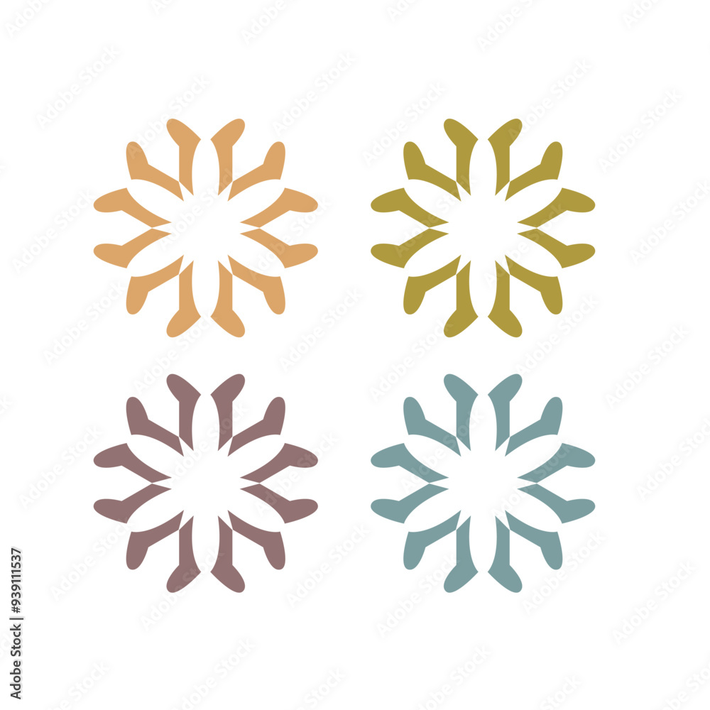 LUXURY ORNAMENTAL SPA AYURVEDA MASSAGE RESORT SIGN SYMBOL LOGO VECTOR