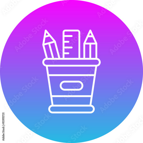 Pencil holder Icon