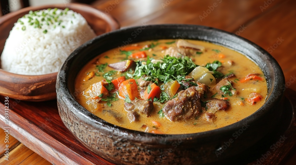 Rich and Creamy Peanut Stew with Oxtail, Tripe, and Vegetables Rich and Creamy Peanut Stew with Oxtail, Tripe, and Vegetables
