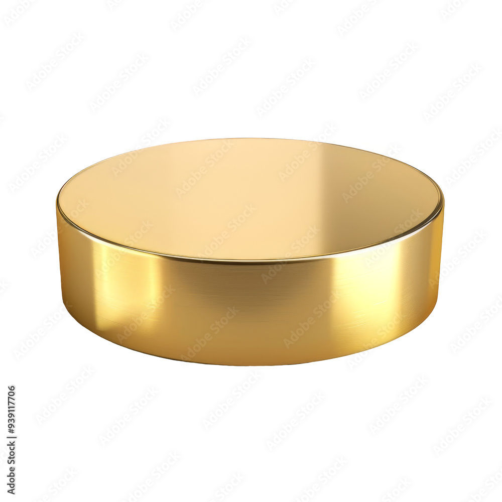 Gold Pedestal Isolated on a Transparent Background Gold Pedestal Isolated on a Transparent Background