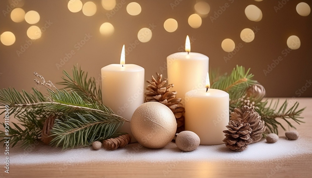 christmas still life with candle christmas still life with candle