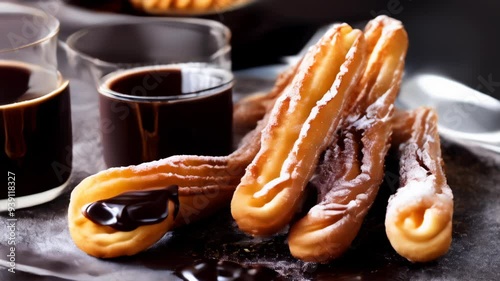  Indulge in the sweet symphony of chocolatedipped churros and rich hot chocolate