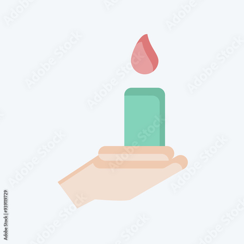Icon Bereavement. related to Seath symbol. flat style. simple illustration