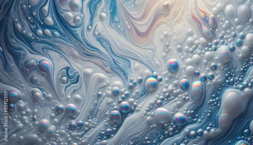 Wallpaper Mural abstract background with bubbles Torontodigital.ca