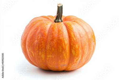 White background with a pumpkin