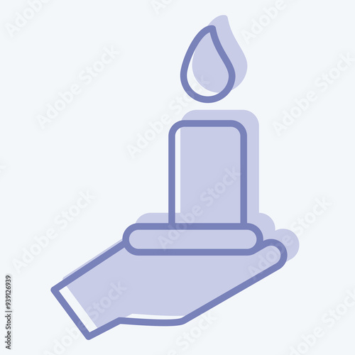 Icon Bereavement. related to Seath symbol. two tone style. simple illustration