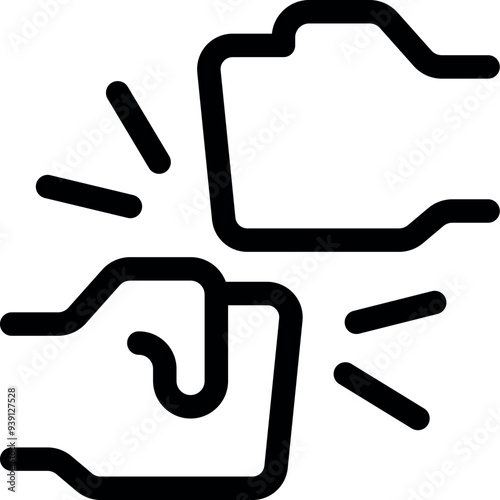 Fist is bumping a folder, representing the concept of teamwork and collaboration