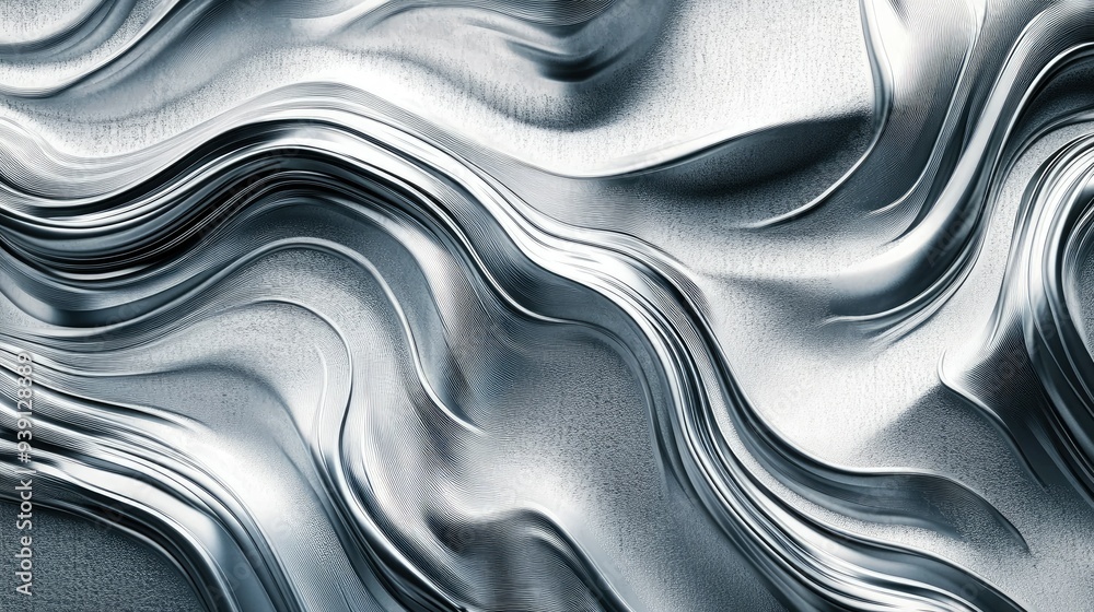Naklejka premium Aluminum texture scratch steel background is a unique modern art in the form of a 3-dimensional map