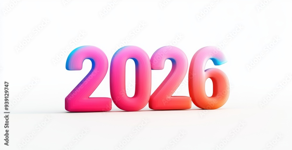 Happy New Year 2026 3D Text Effect Happy New Year 2026 3D Text Effect
