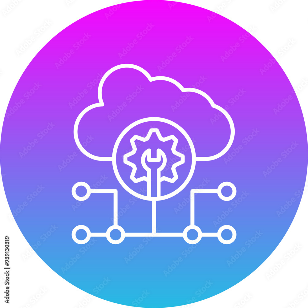 Cloud computing Icon Cloud computing Icon
