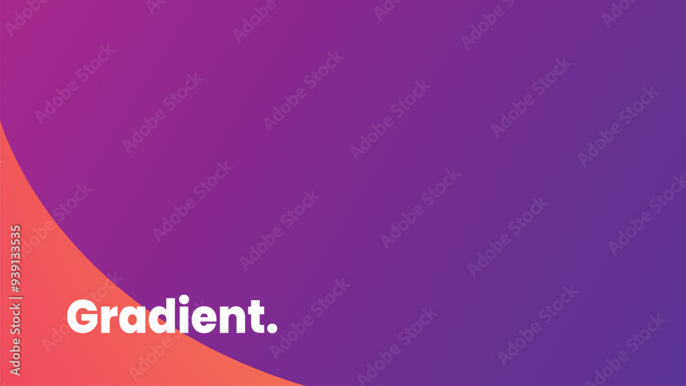 Fototapeta premium Abstract gradient purple and orange background with modern text for company
