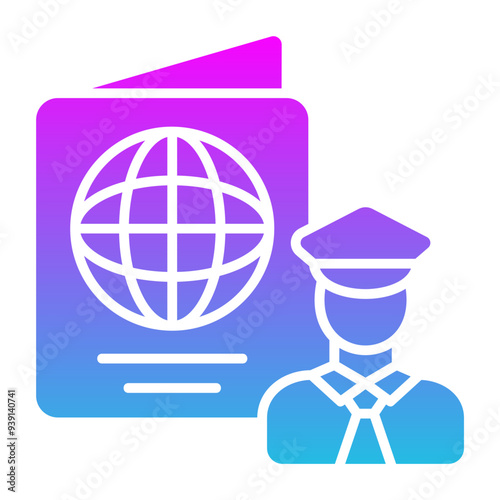Passport control Icon