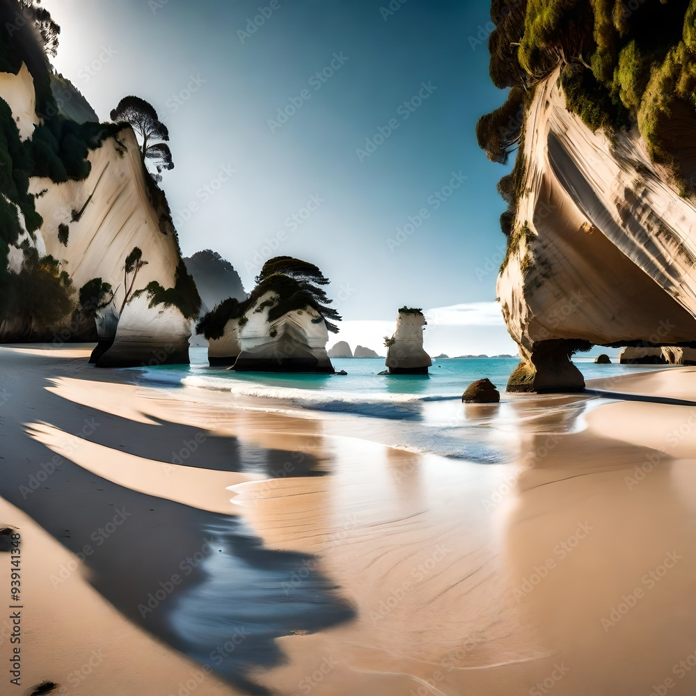 Fototapeta premium tropical island in the evening