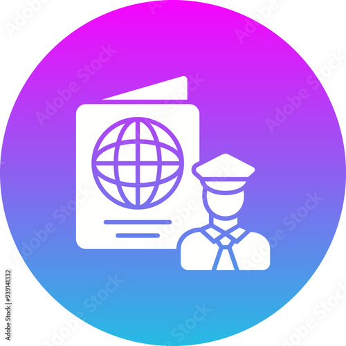 Passport control Icon