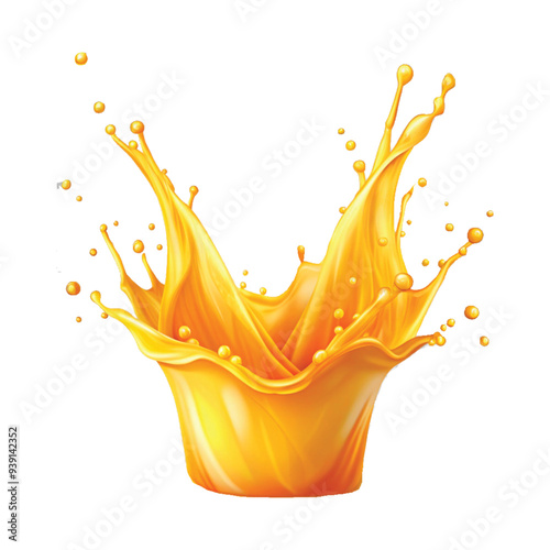 orange juice splash png